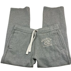 Hollister Grey Cotton Blend Straight Leg Sweatpants Lounging Pant XS